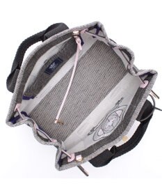 A.D.M.J. リネンラメクロス/前金具付トート32cm(Dカン＋)