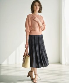 組曲 S 編地切替ドルマンプルオーバー ニット