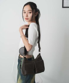 WEGO ポーチ付きポケットデザインショルダー