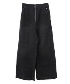 Green Parks ・ＳＵＧＡＲ　ＳＰＯＯＮデニムハイウエストワイドパン