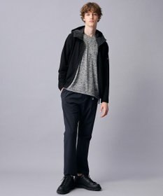 JOSEPH ABBOUD MOUNTAIN 【異素材コンビネーション】グリットワッフルアクティブパーカー