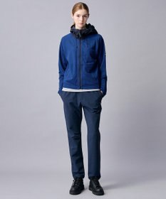 JOSEPH ABBOUD MOUNTAIN 【異素材コンビネーション】グリットワッフルアクティブパーカー