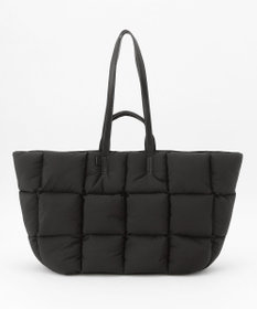 自由区 【SHIHOさん着用】パディングナイロン2ハンドルトート バッグ ブラック