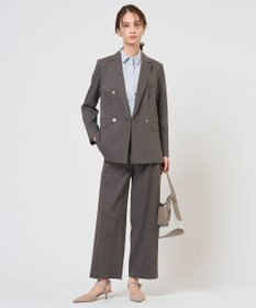 J.PRESS LADIES セルロースリネンストレッチ ダブル ジャケット