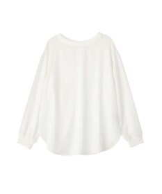 YECCA VECCA 2wayリブMIXジョーゼットブラウス