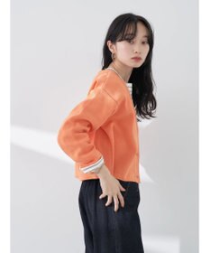 earth music&ecology バイカラースポンディッシュカーディガン