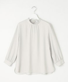 J.PRESS LADIES L 【洗える】ヌーディスバックサテン ボウタイ ブラウス