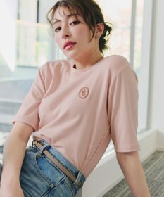 Tiaclasse 【洗える】刺繍ロゴカットソーTシャツ