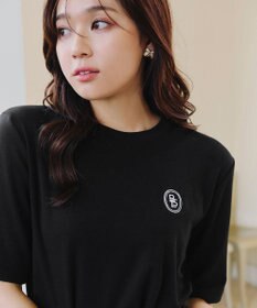 Tiaclasse 【洗える】刺繍ロゴカットソーTシャツ