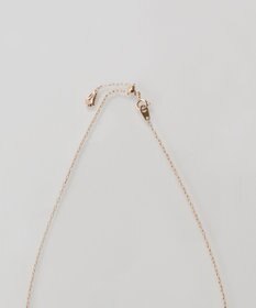 Phoebe 【金属アレルギー対応】ラディアンスビジューYラインネックレス　シャンパンゴールド
