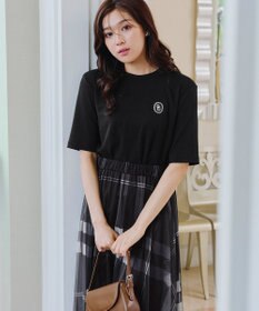 Tiaclasse 【洗える】刺繍ロゴカットソーTシャツ