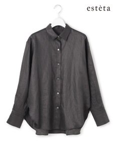 23区 【エステータ】チンツリネン オーバーサイズ シャツ