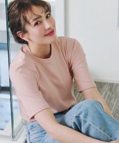 Tiaclasse 【洗える】刺繍ロゴカットソーTシャツ