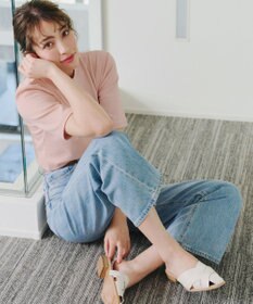 Tiaclasse 【洗える】刺繍ロゴカットソーTシャツ