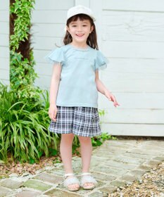 ANY KIDS チェック柄キュロット