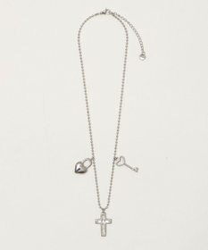 WEGO Lステンレスハートモチーフチェーンネックレス