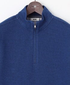 JOSEPH ABBOUD 【キングサイズ・快適な着心地・イージーケア】カノコダブルフェイス ハイネック ZIP プルオーバー