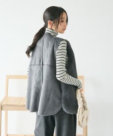 CRAFT STANDARD BOUTIQUE エコファー×ムートンチュニックベスト
