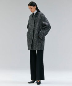 BEIGE， ROBY / フェイクレザーツイードコート