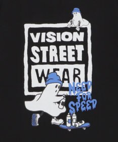 WEGO 【ユニセックス着用ITEM】別注VISIONボックスロゴゴーストスケーターT（SS）