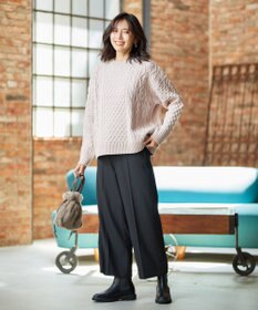 ANY 【ウエストゴム/ストレッチ/裏起毛】シークレットウォーム　ワイド