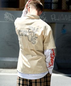 PW CIRCULUS 【撥水加工/ ストレッチ】【MEN】ハーフジップシャツ ゴルフ