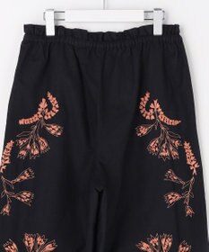 自由区 【カトリエムブーケ】Broderie a motifs floraux 刺繍パンツ
