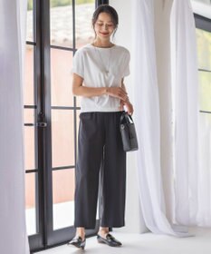 J.PRESS LADIES L 【接触冷感】コットンスムース フレンチスリーブ カットソー