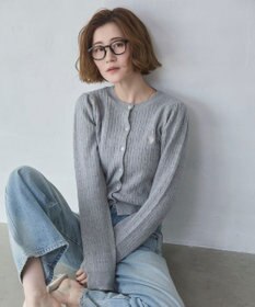 WEGO 【26年春新作】別注USPOLOケーブルニットカーデ