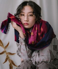 POLS コットン・キュプラ MIXTURE　フサスカーフ