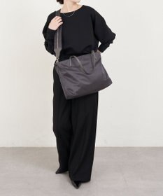 russet 《ファスナーポケット付きショルダーベルト》2wayトートバッグ(SF-266)