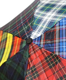 +RING 【UVカット95%以上】【UPF50＋】プラスリング ユニセックス 晴雨兼用 折傘 CHK T1320