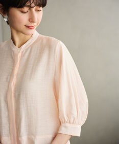 #Newans 【洗える】ダブルフリルヘムシアーシャツ