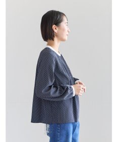 Te chichi スクエアチャームフロントタックブラウス