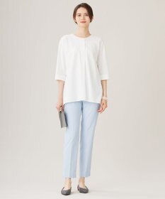 自由区 【接触冷感・UVカット・吸水速乾】シェルタリングオックステーパード パンツ