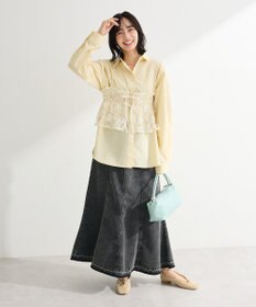 Green Parks ＳＥＴ２点シャツ＋レースビスチェ