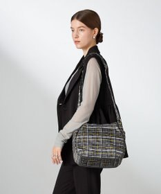 Y'SACCS ドローイングチェックショルダーバッグ