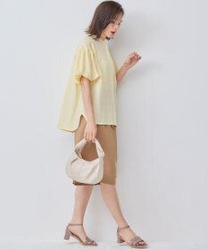 組曲 【WEB限定】ステッチストライプドビー ブラウス