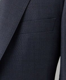 GOTAIRIKU 【Loro Piana Fabric】365 通年スーツ(ネイビー×格子)