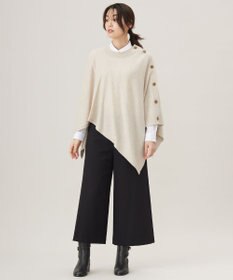 J.PRESS LADIES S 【洗える】SOFT TOUCH WOOL ニット ポンチョ