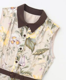 GRACE CONTINENTAL ボタニカルプリントワンピース