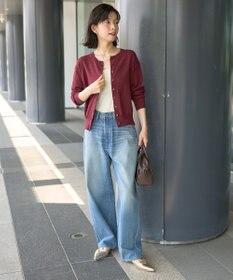 AMERICAN HOLIC コットンブレンドクルーネックカーディガン