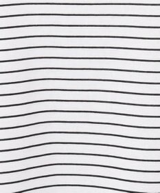 J.PRESS LADIES 【接触冷感・UVケア】 スムースジャージー タックスリーブ ボーダー カットソー