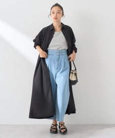 earth music&ecology ドロストシャツワンピース