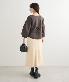 Green Parks ■ESCAR コルセットコード刺繍プルオーバー