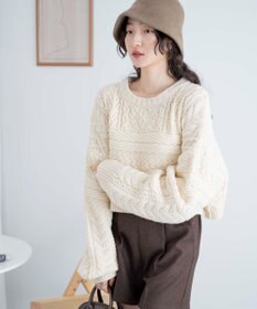 WEGO ケーブルショートニット