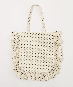 WEGO ドット柄フリルトート
