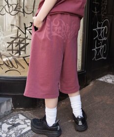 WEGO 【ユニセックス着用ITEM】ピグメントグラフィックショーツ