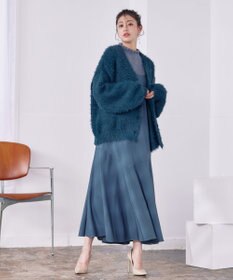 Tiaclasse 【洗える】シャギーニットカーディガン