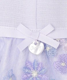 ANY KIDS 花柄刺繍ワンピース